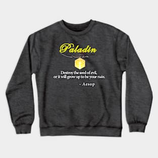 Paladin Smite Evil Dungeons & Dragons d20 Crewneck Sweatshirt